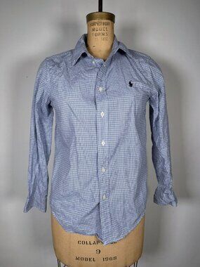 Vintage Polo Ralph Lauren Checkered Kid's Button Up Shirt